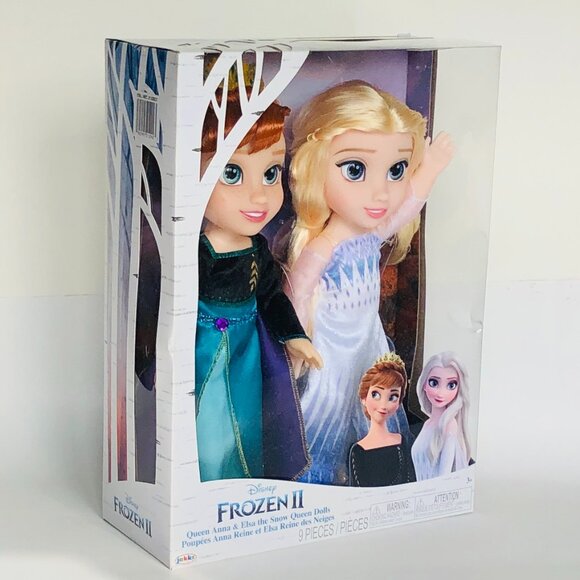 Frozen II Queen Anna & Elsa The Snow Queen Adventure Dolls 2 Pack New in Box - Picture 6 of 16